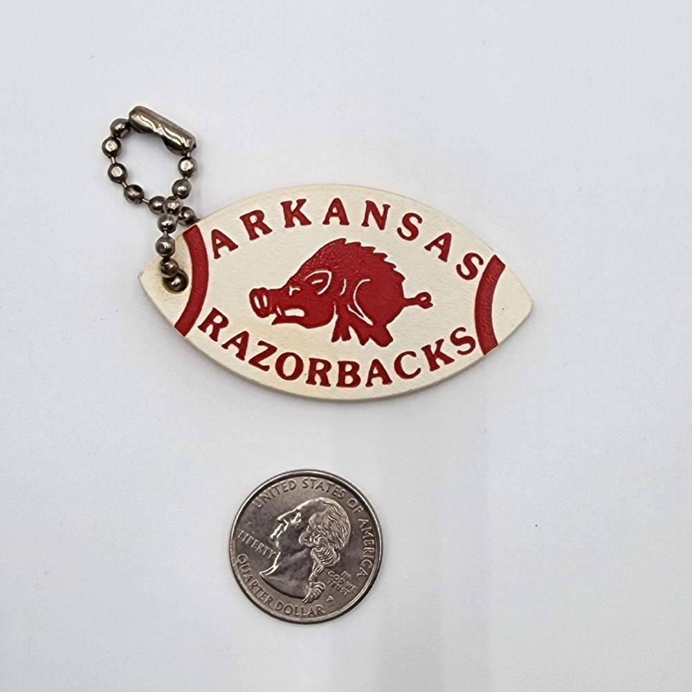 Vintage Lot Of 3 Arkansas Razorbacks Football Keychains‎ 1 Springdale Bulldogs - Picture 7 of 9